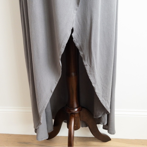 Lulus Marisha Washed Olive Green Halter Wrap Dress - Picture 6 of 16